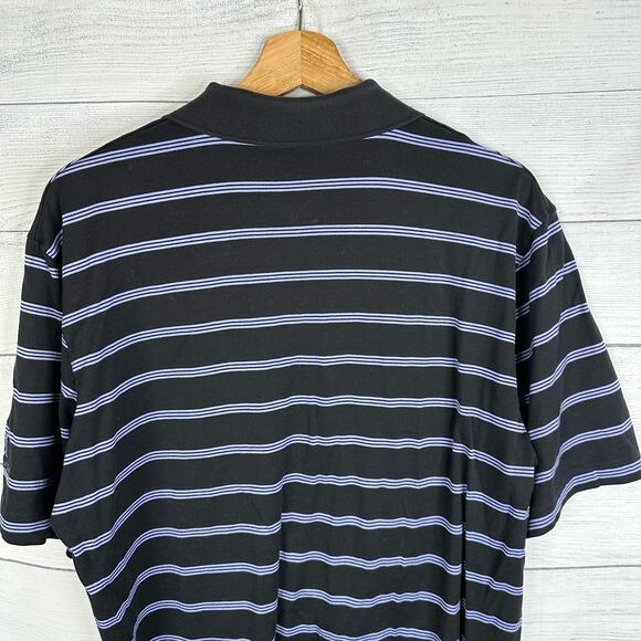 Polo Ralph Lauren Golf Mens size Medium Striped Short Sleeve Polo Shirt Blue - Picture 6 of 9